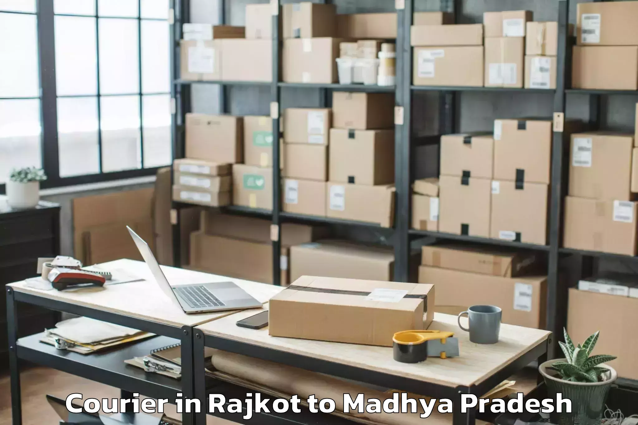 Top Rajkot to Dhimarkheda Courier Available